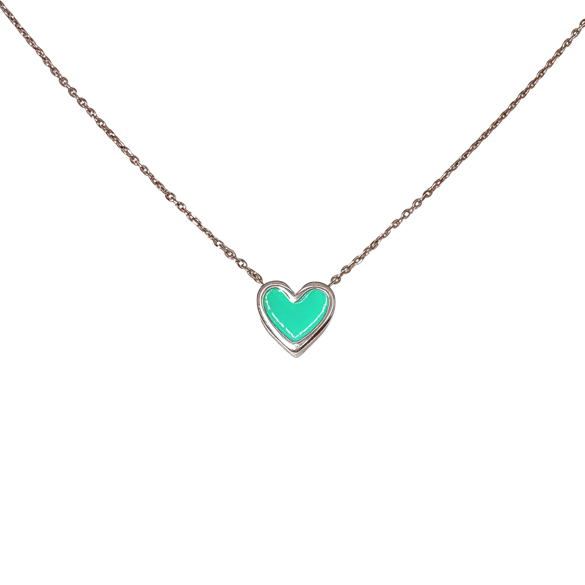 Colorful Heart Necklace Collection