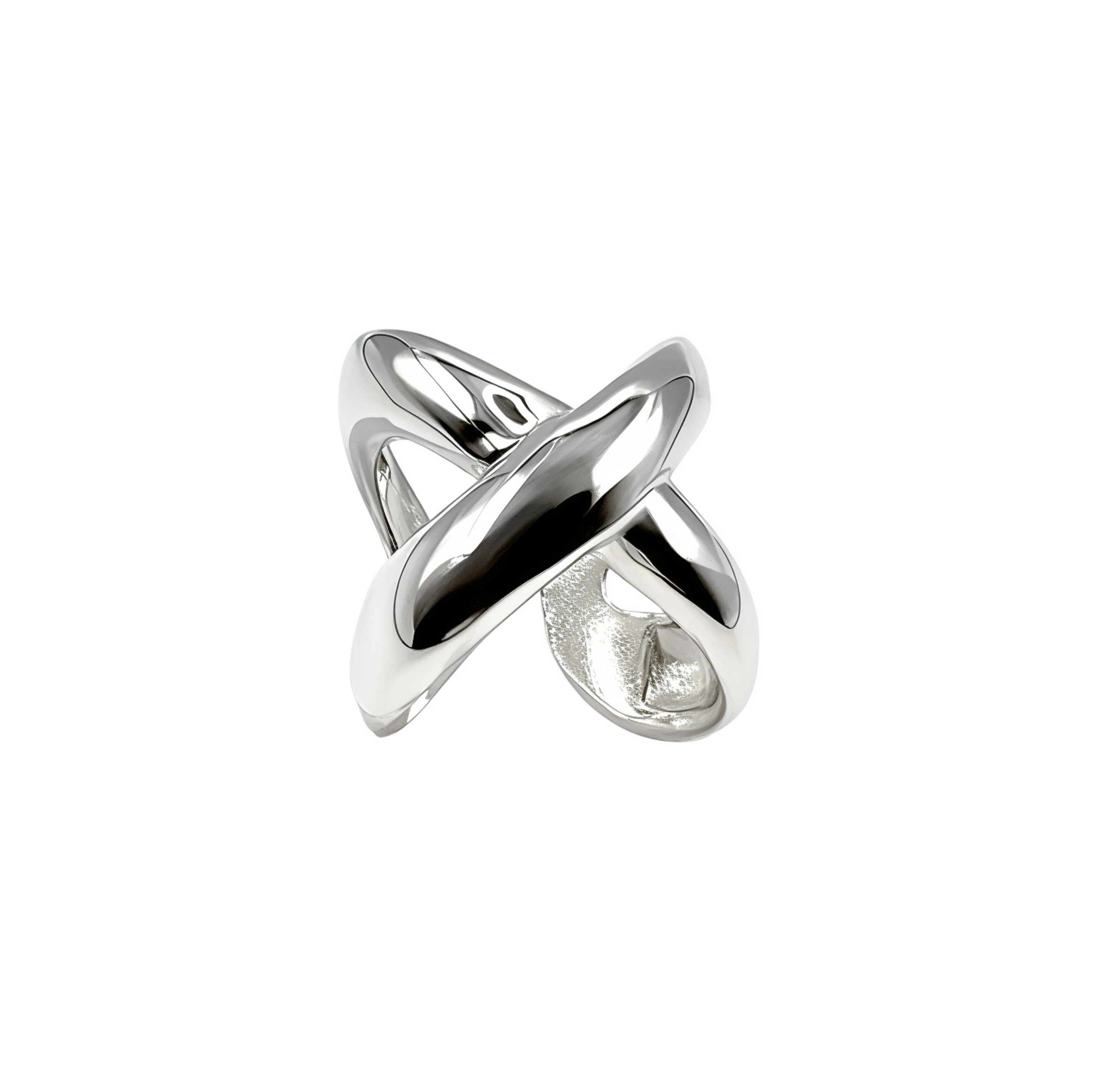 Contemporary Wide Silver Rings