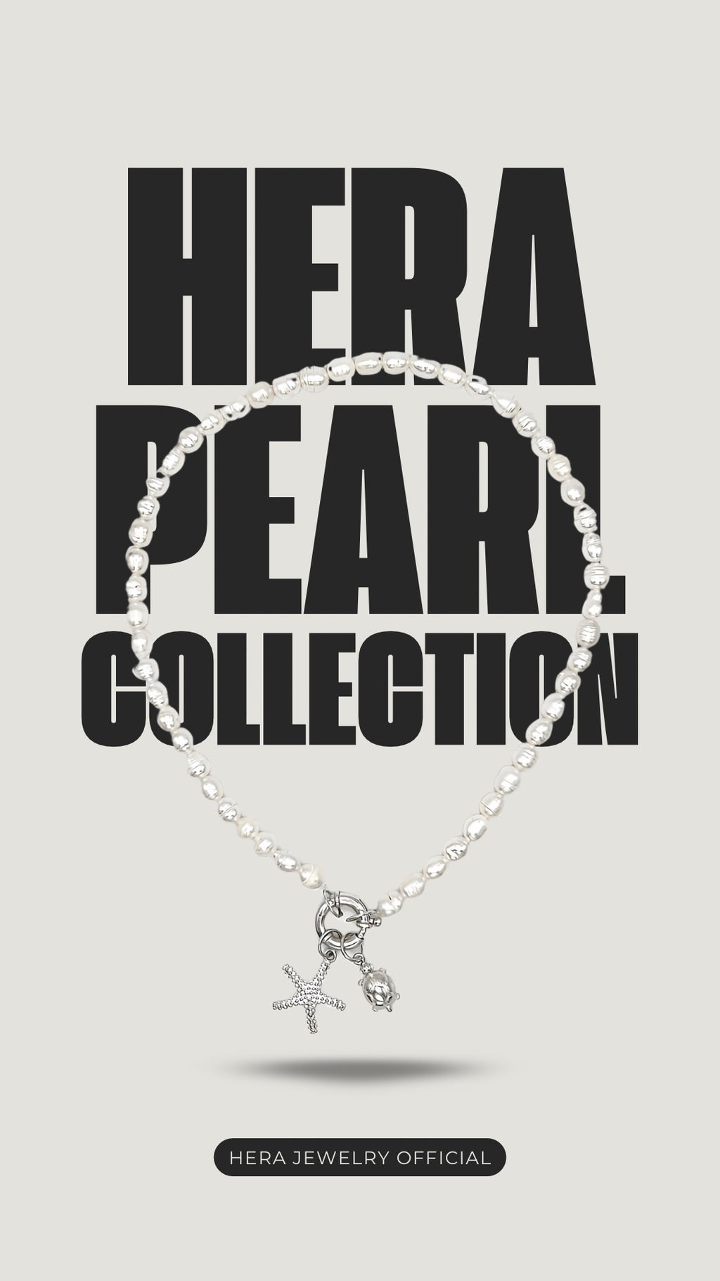 Pearl Choker With Starfish & Turtle Charms