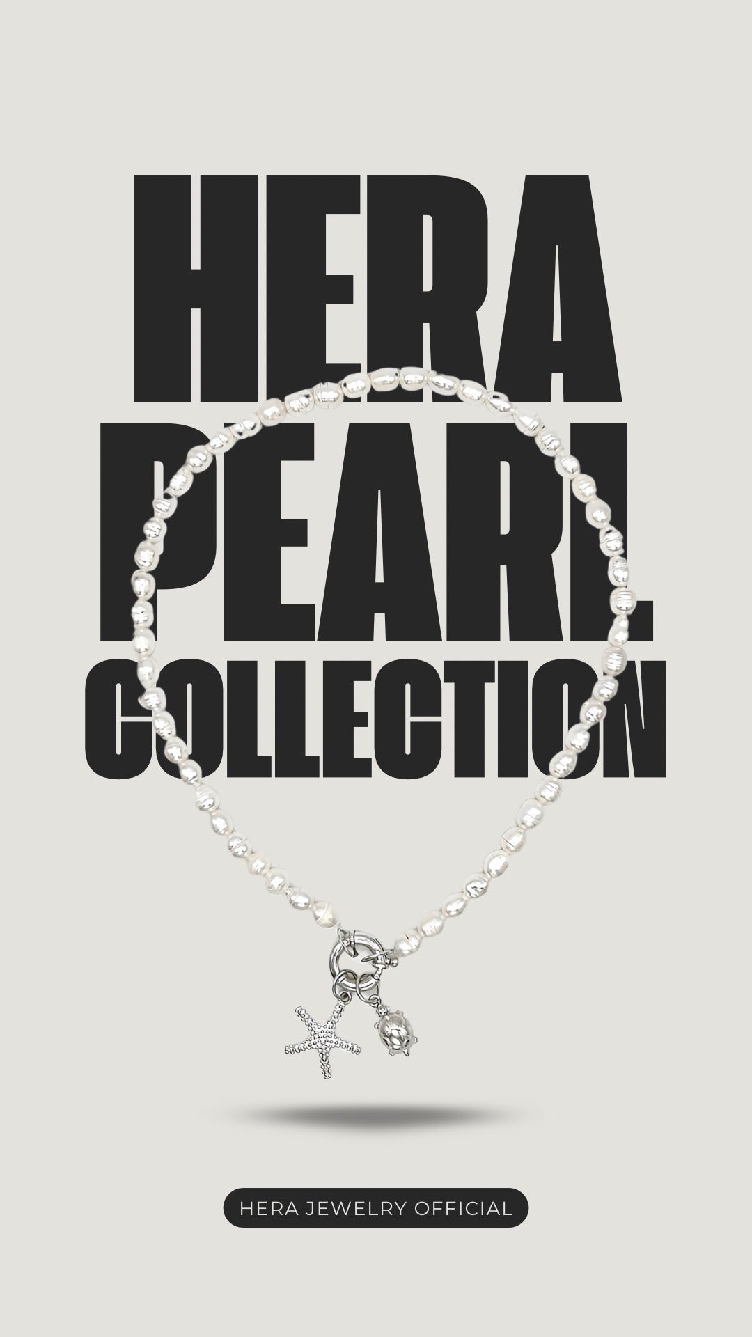 Pearl Choker With Starfish & Turtle Charms