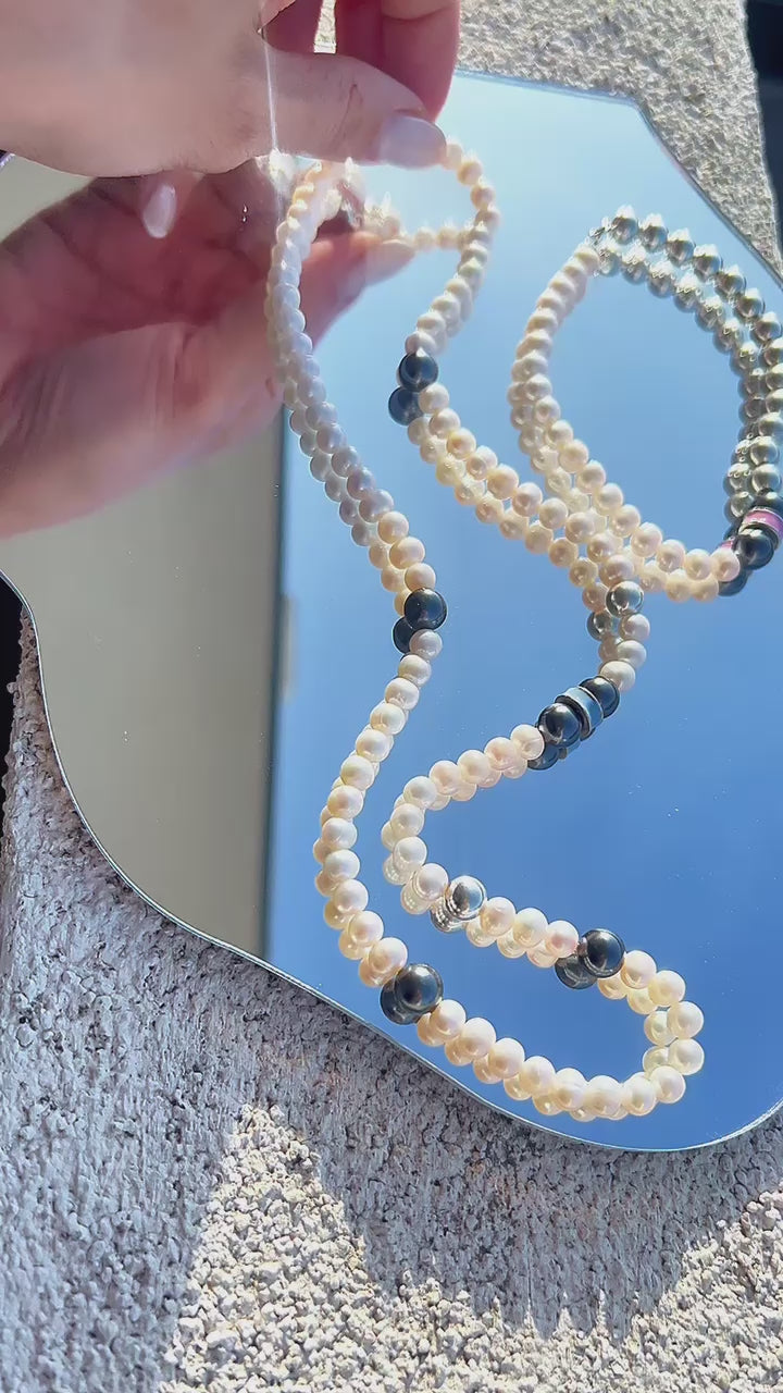 Men's Sterling Silver & Pearl Bracelets